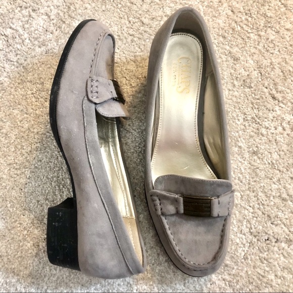 Anne Klein Gray Suede Loafers - Picture 8 of 13